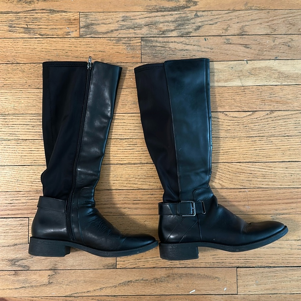 Black Nine West Boots Leather 8.5